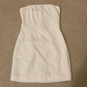 Meshki White Strapless Mini Dress NWT